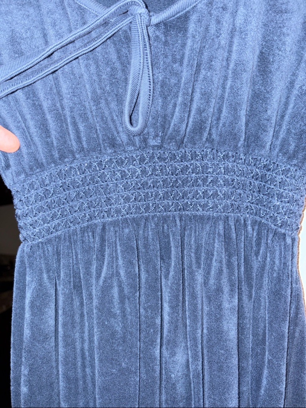 Juicy Couture dress terry cloth tie Front. Y2K. Made in USA. Medium EUC babydoll - Picture 8 of 14
